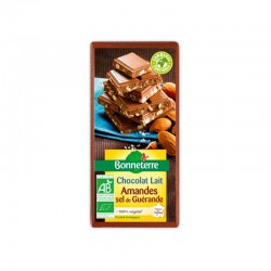 CHOCOLAT LAIT AMANDES SEL DE GUERANDE