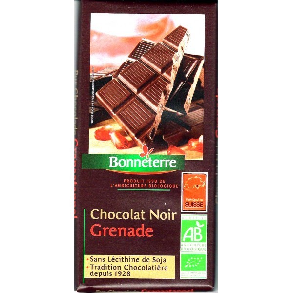 CHOCOLAT NOIR GRENADE 100 gr